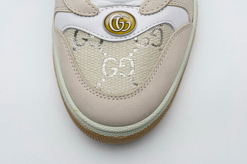 Gucci Screener White Canvas Sneakers