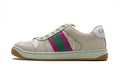 Gucci Screener White Canvas Sneakers