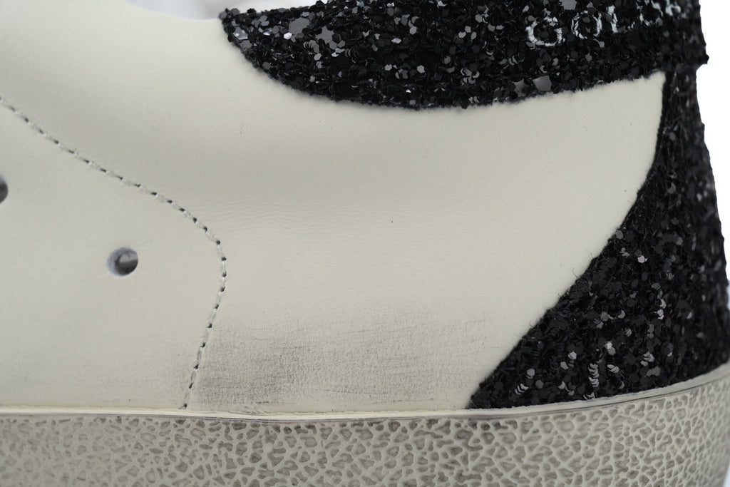 Golden Goose Super-Star Sneakers – Black Glitter Heel