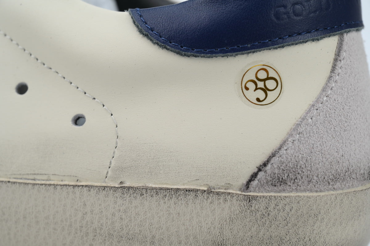 Golden Goose Super-Star Sneakers – Dark Blue Heel
