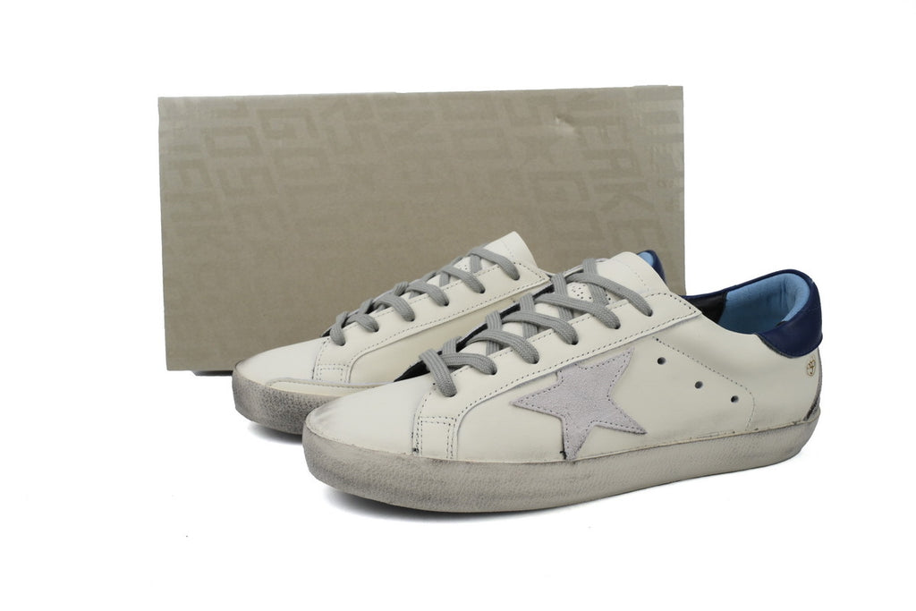 Golden Goose Super-Star Sneakers – Dark Blue Heel