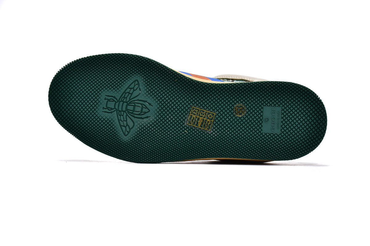 Gucci Screener Blue Crystal GG Canvas Sneakers
