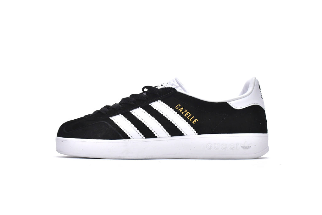 Gucci x adidas Originals Gazelle Black White Sneakers