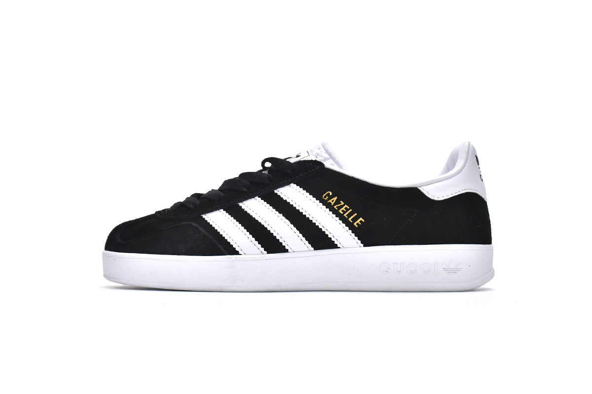 Gucci x adidas Originals Gazelle Black White Sneakers