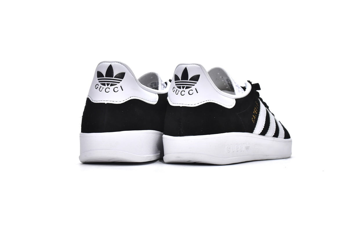 Gucci x adidas Originals Gazelle Black White Sneakers