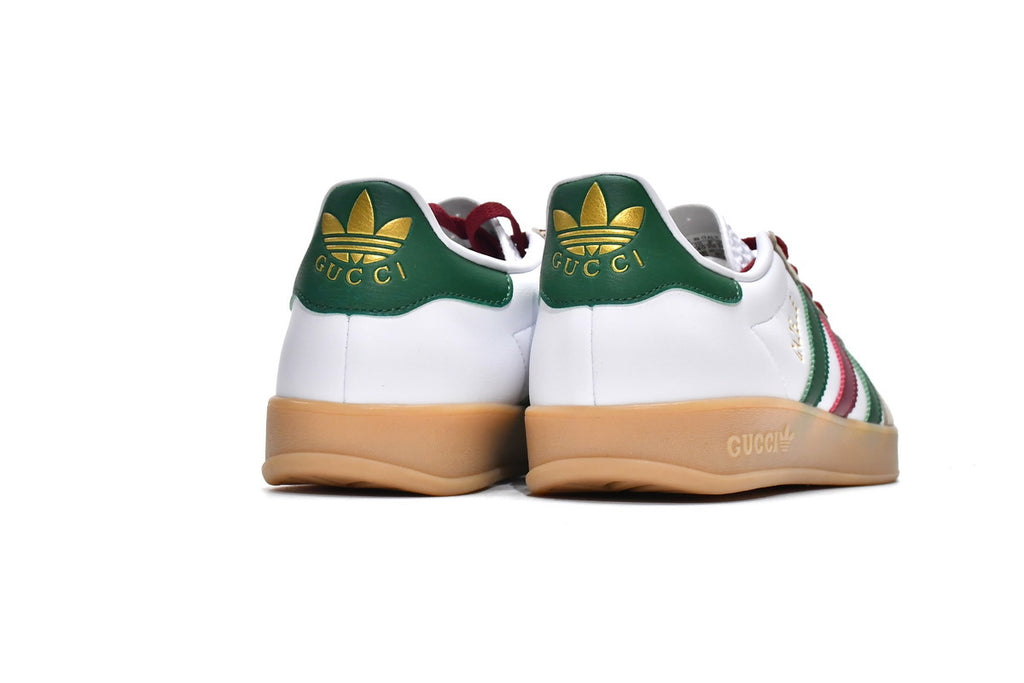 Gucci x adidas Originals Gazelle Brown Green Sneakers