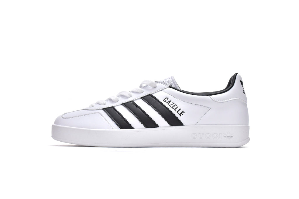 Gucci x adidas Originals Gazelle White Black Sneakers