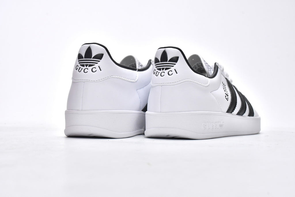 Gucci x adidas Originals Gazelle White Black Sneakers