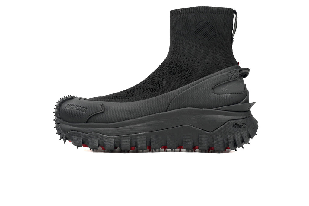 Moncler Trailgrip Knit Black High-Top Sneakers