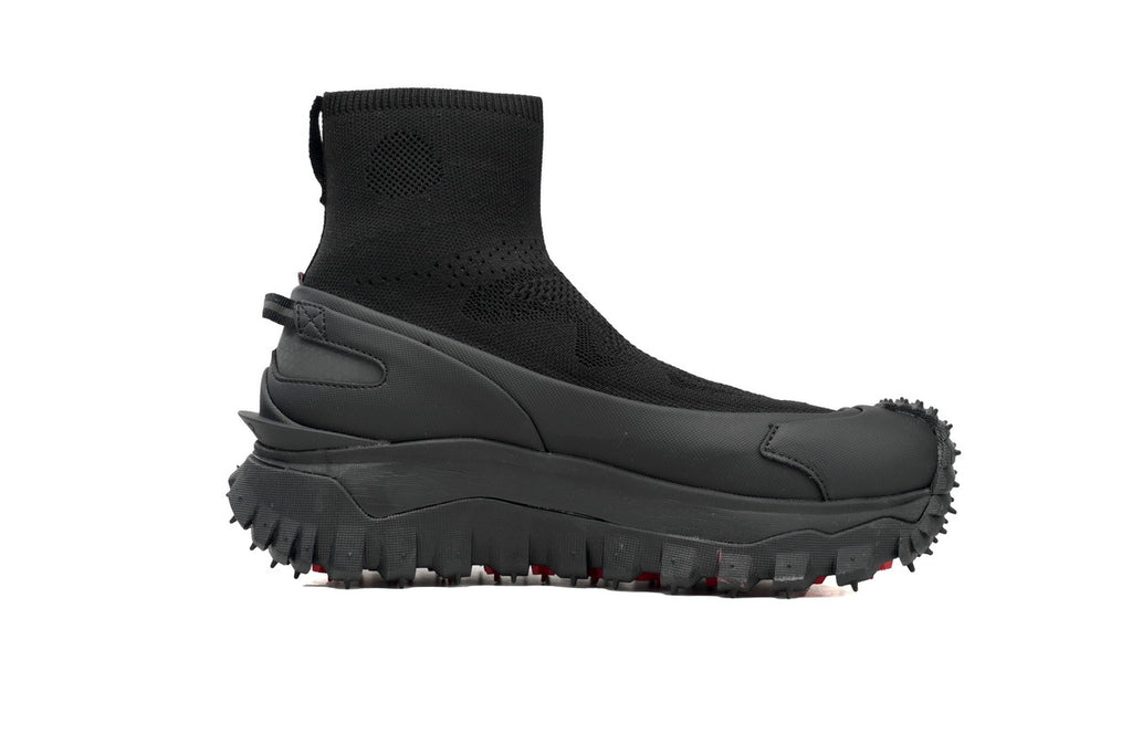 Moncler Trailgrip Knit Black High-Top Sneakers