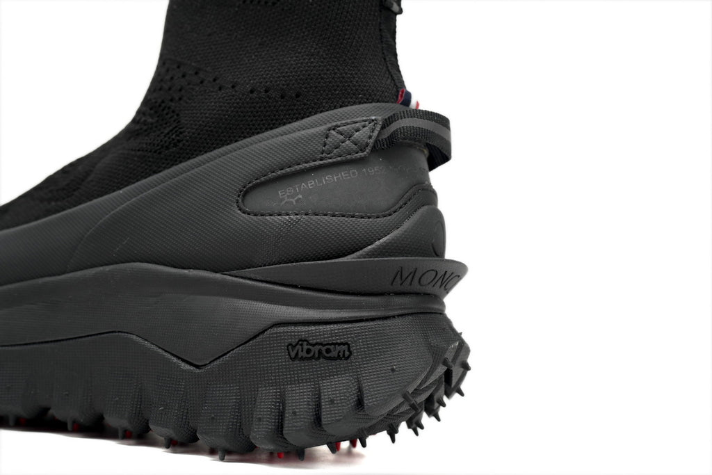 Moncler Trailgrip Knit Black High-Top Sneakers