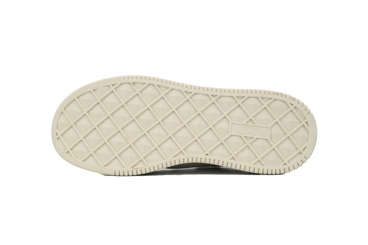 Valentino Garavani One Stud XL Beige Platform Sneakers