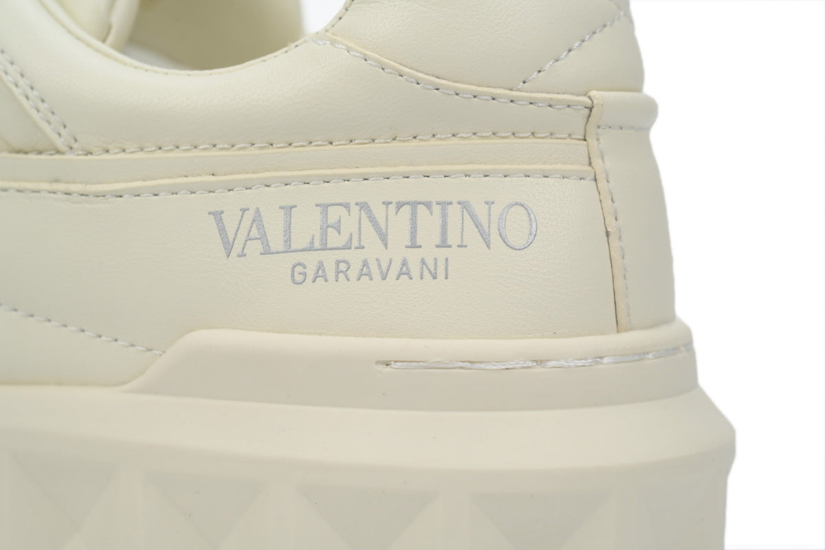 Valentino Garavani One Stud XL Beige Platform Sneakers