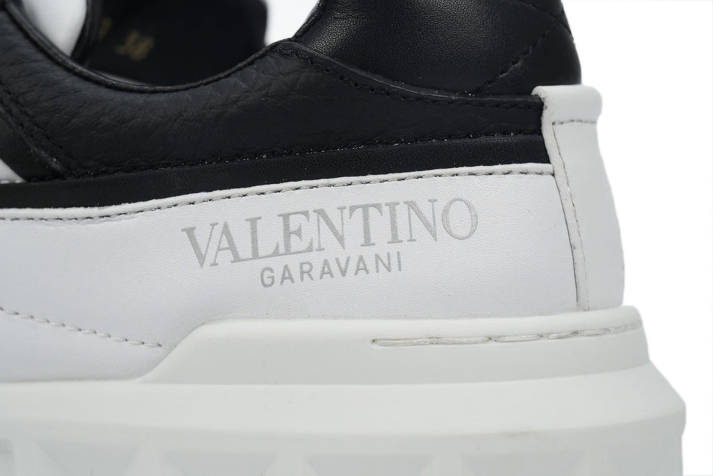 Valentino Garavani One Stud XL Black & White Platform Sneakers