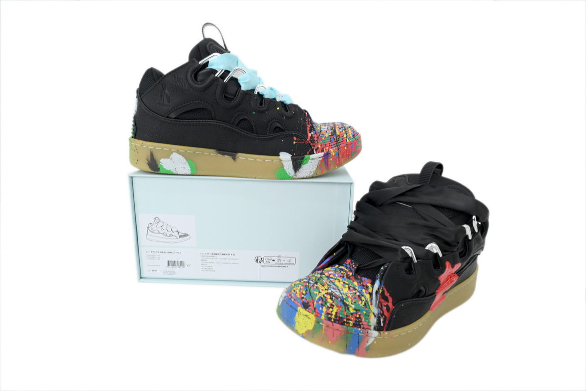Lanvin x Gallery Dept. Curb Sneakers – Black Graffiti