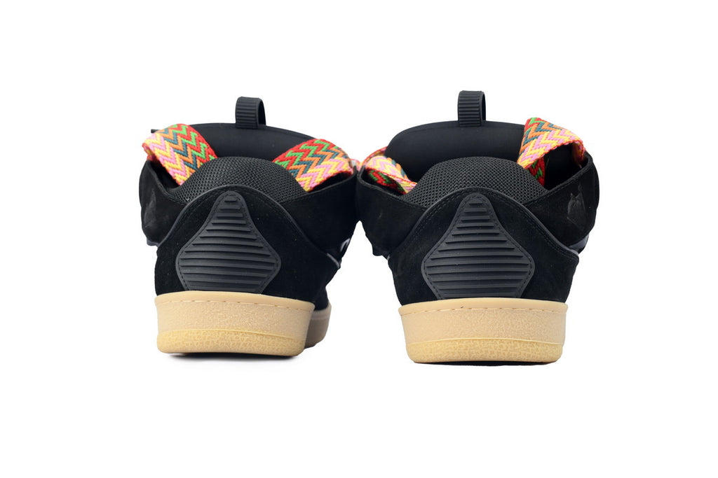 LANVIN Curb Leather Sneakers – Classic Black