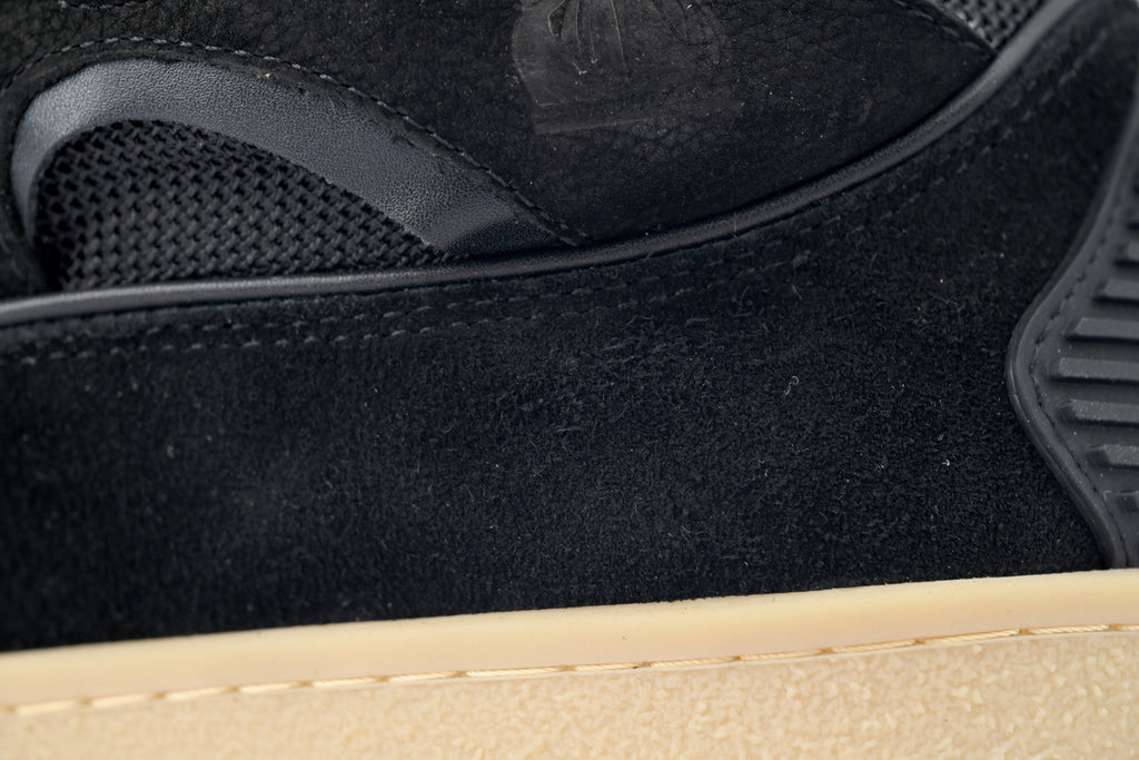 LANVIN Curb Leather Sneakers – Classic Black