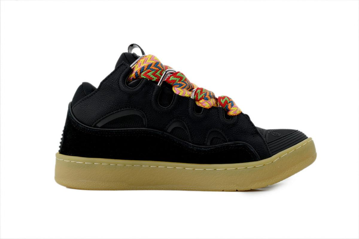 Lanvin Curb Sneakers – Black/Yellow
