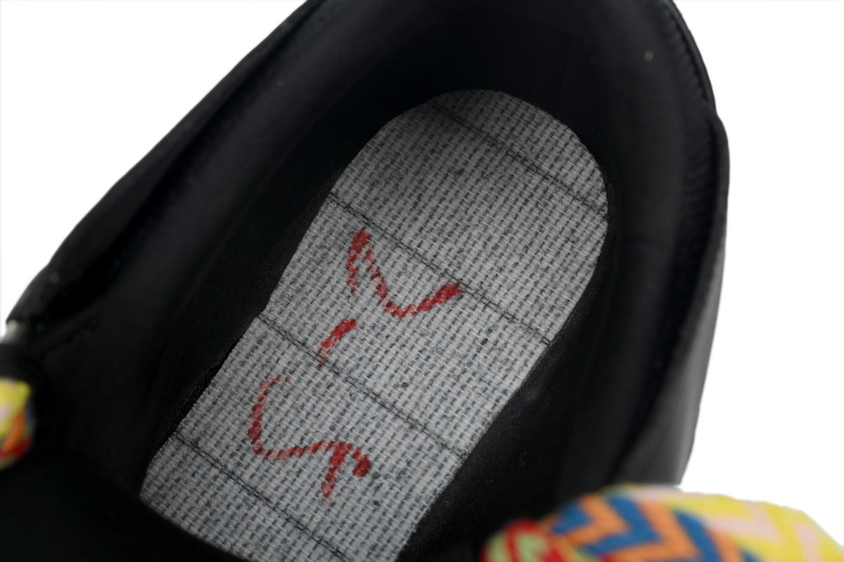 LANVIN Curb Leather Sneakers – Black