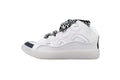 LANVIN Curb Leather Sneakers – Grey/White Neutral