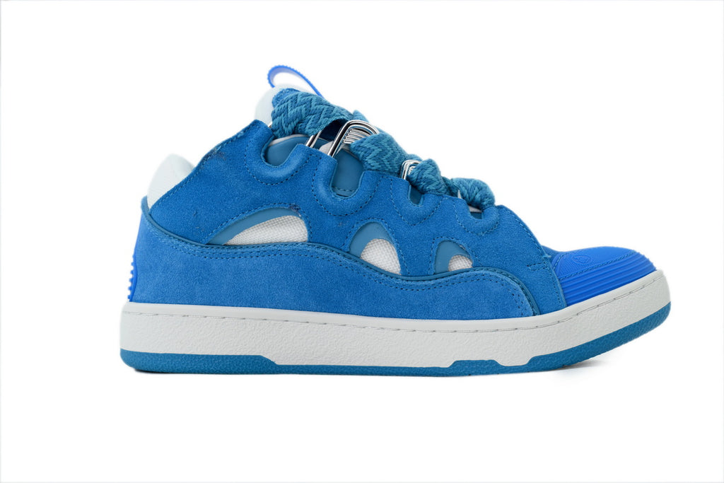Lanvin Curb Patch Sneakers – Light Blue