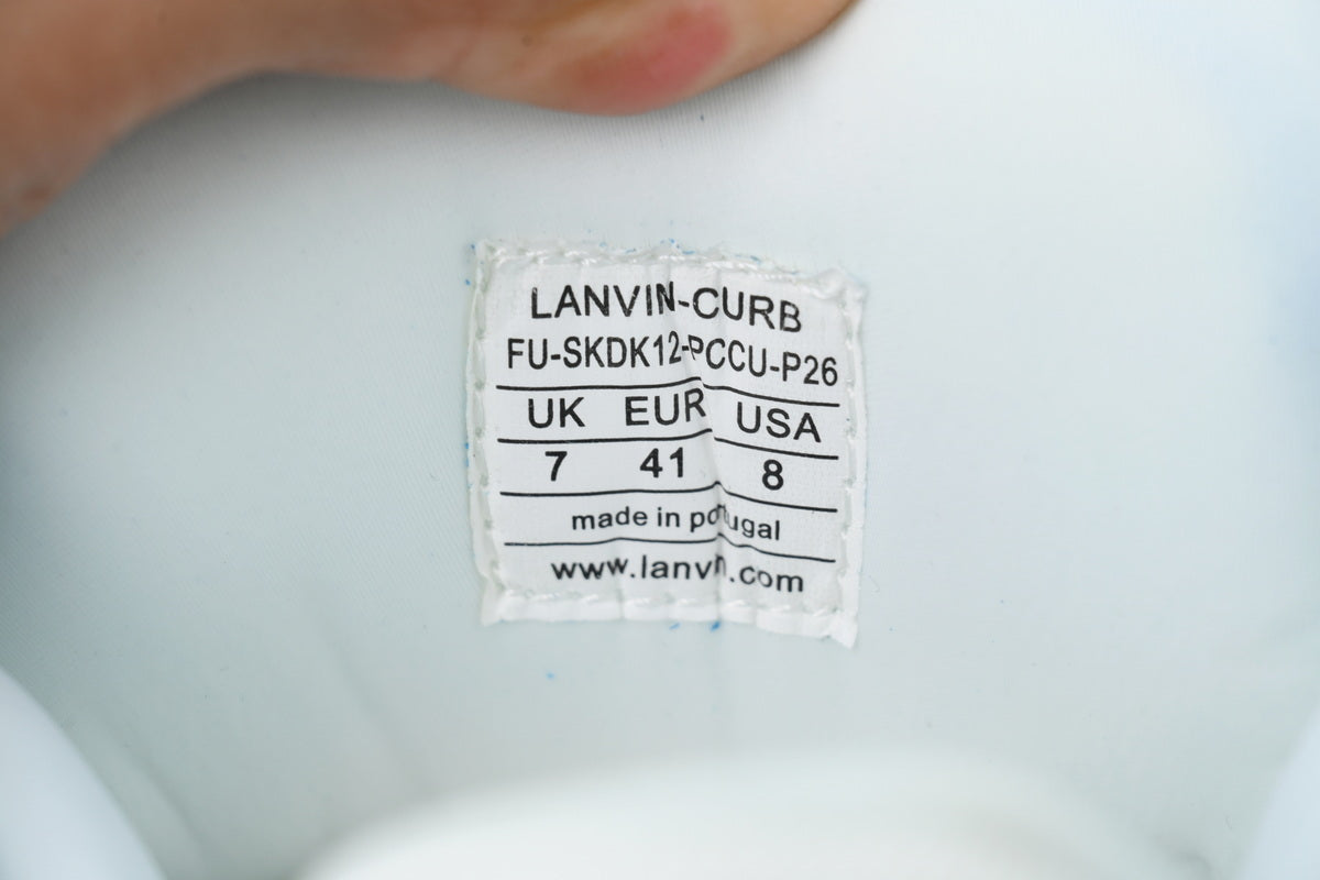 Lanvin Curb Patch Sneakers – Light Blue