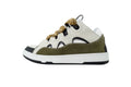 Lanvin Curb Sneakers – White/Khaki