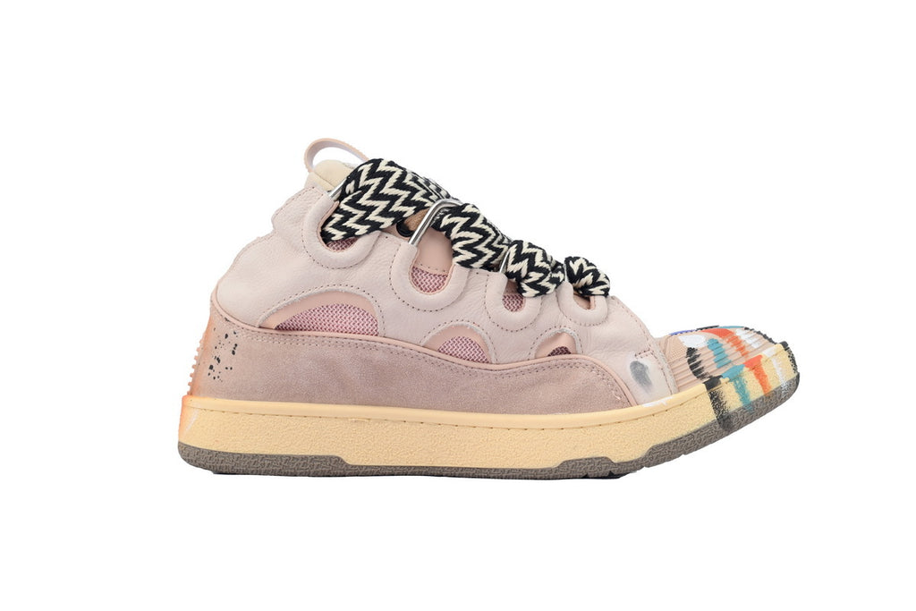 LANVIN LAB x FUTURE Leather Sneakers – Light Pink