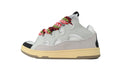 Lanvin Curb Sneakers – White with Multicolor Laces