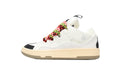 LANVIN Curb Leather Sneakers – White/Black