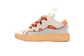 LANVIN Curb Leather Sneakers – Pink/Mango
