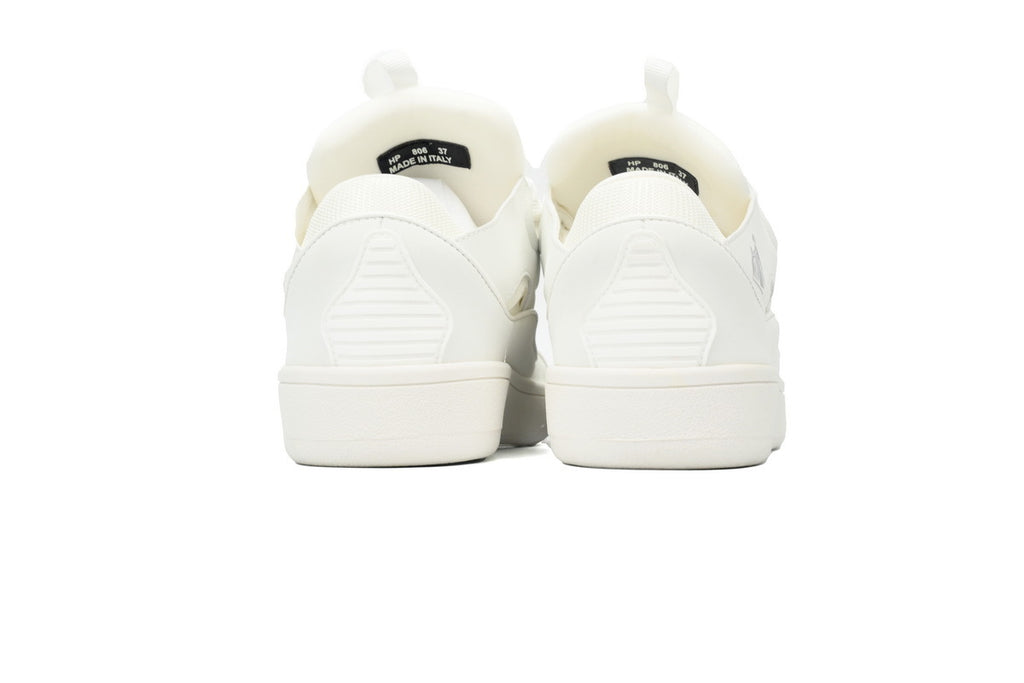 LANVIN Curb Leather Sneakers – White