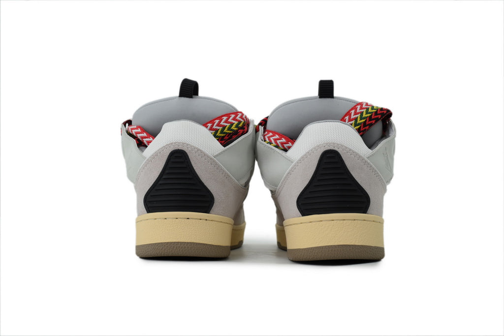 Lanvin Curb Sneakers – White with Multicolor Laces
