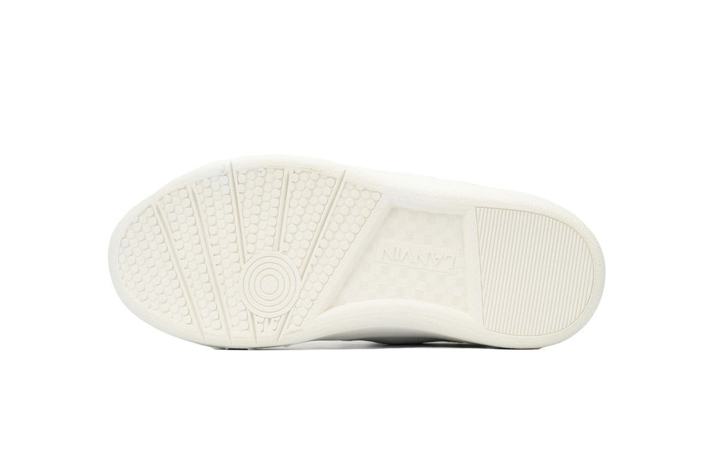 LANVIN Curb Leather Sneakers – White