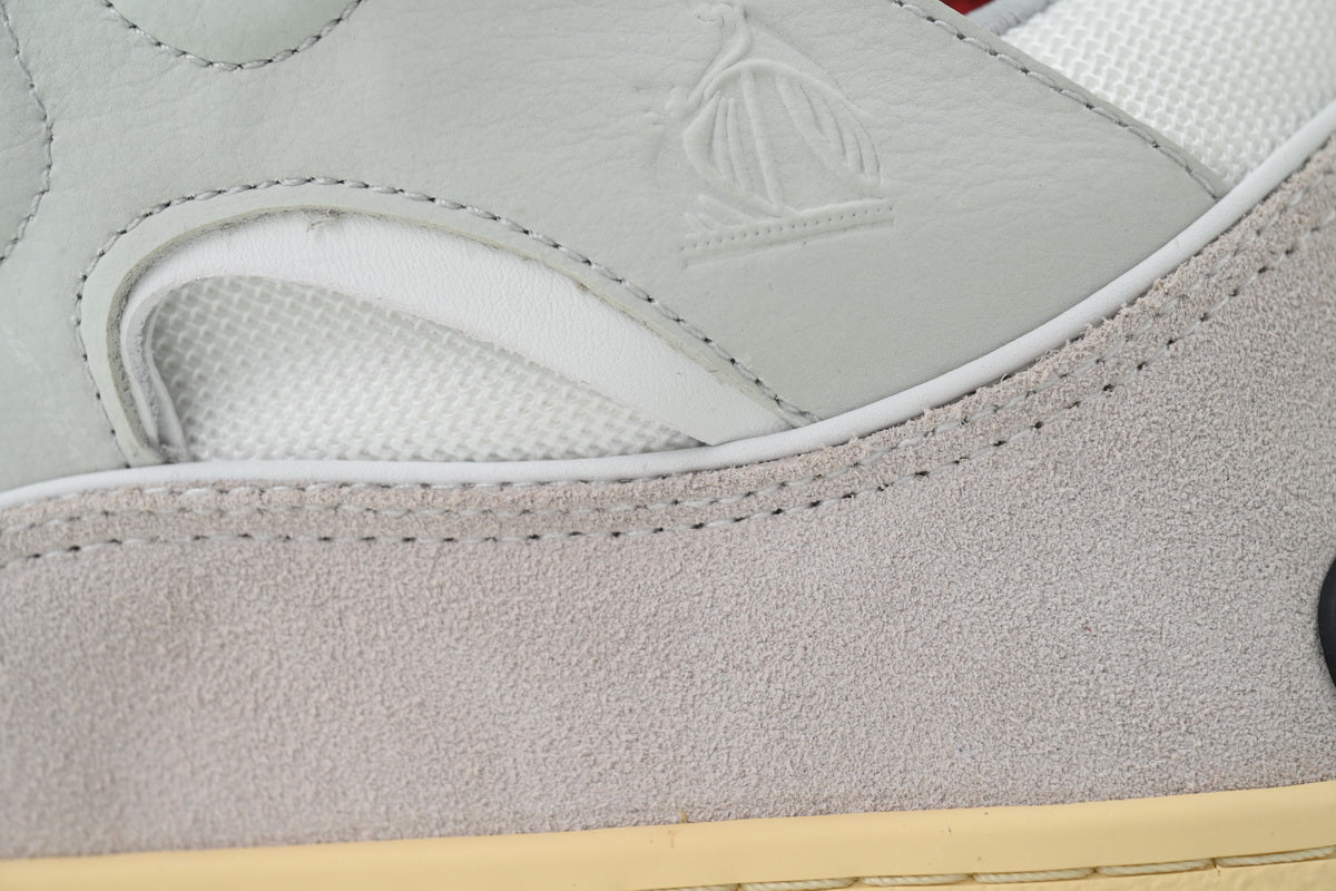 Lanvin Curb Sneakers – White with Multicolor Laces