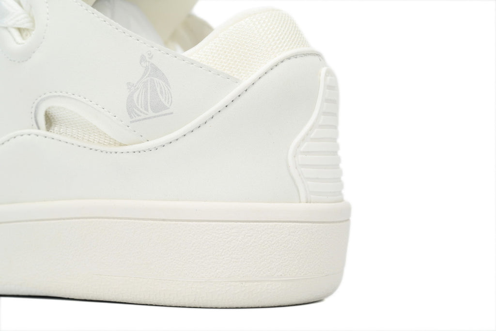 LANVIN Curb Leather Sneakers – White