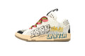 LANVIN Curb Leather Sneakers – Off-White/Ivory
