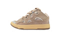 LANVIN Curb Leather Sneakers – White/Brown
