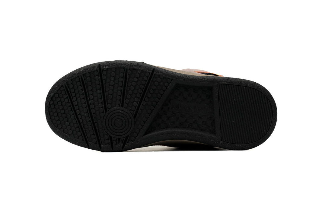 LANVIN Curb Leather Sneakers – Brown