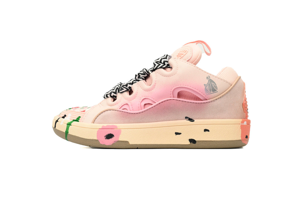 LANVIN LAB x FUTURE Leather Sneakers – Soft Pink