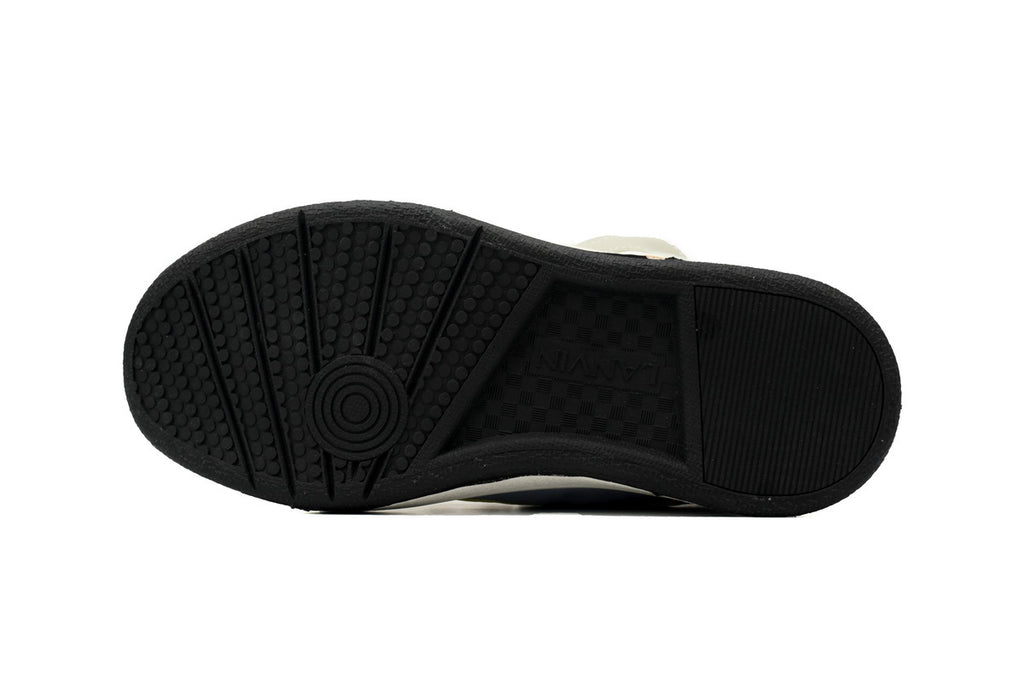 LANVIN Curb Leather Sneakers – Light Blue