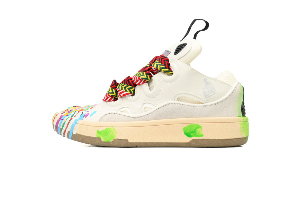 LANVIN LAB x FUTURE Leather Sneakers – Cream