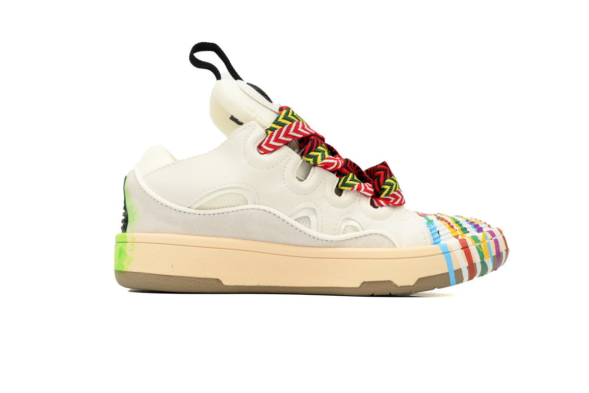 LANVIN LAB x FUTURE Leather Sneakers – Cream
