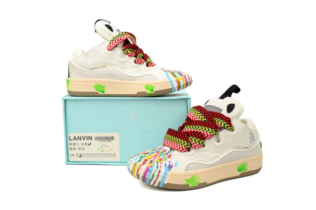LANVIN LAB x FUTURE Leather Sneakers – Cream
