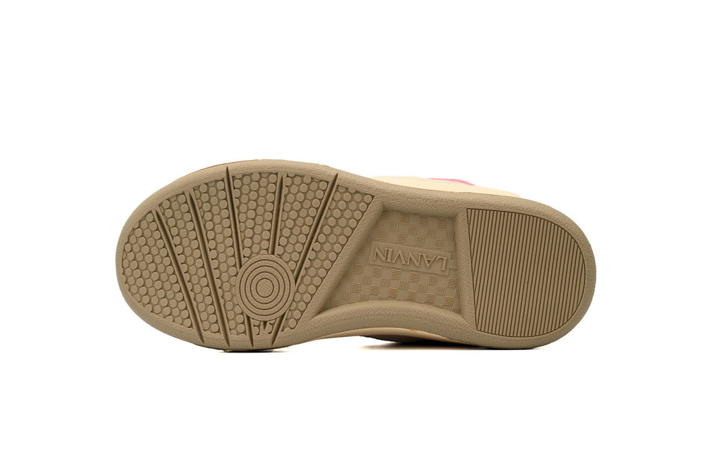 LANVIN Curb Leather Sneakers – Light Pink
