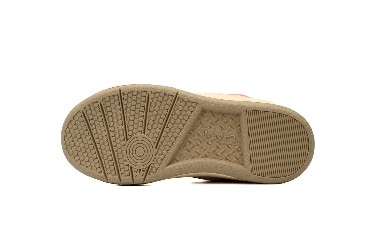 LANVIN Curb Leather Sneakers – Light Pink