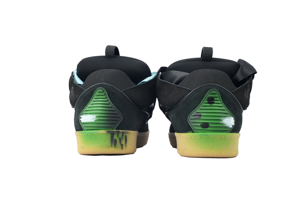LANVIN LAB x FUTURE Leather Sneakers – Black Splash Paint