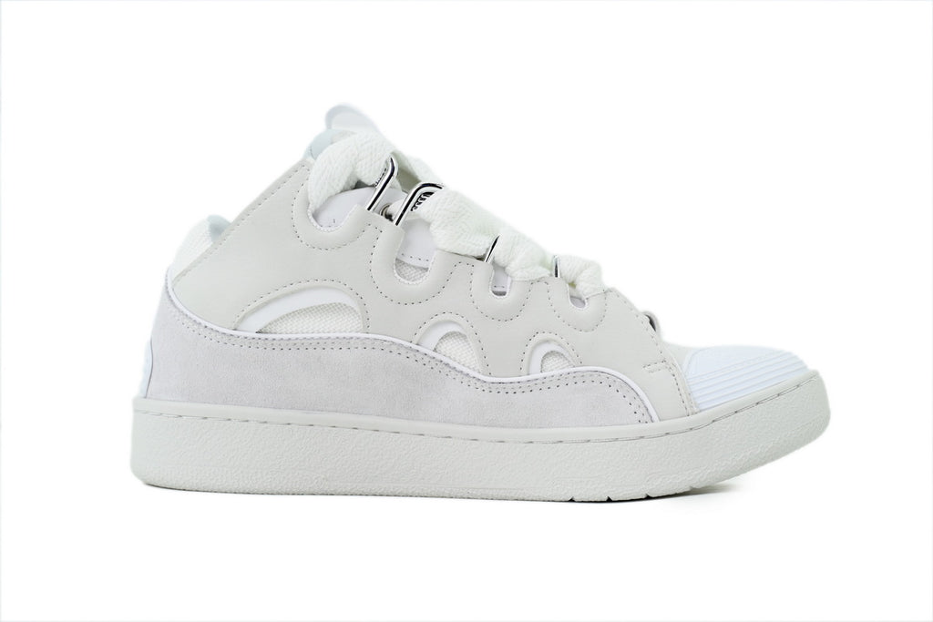 Lanvin Curb Sneakers – All White