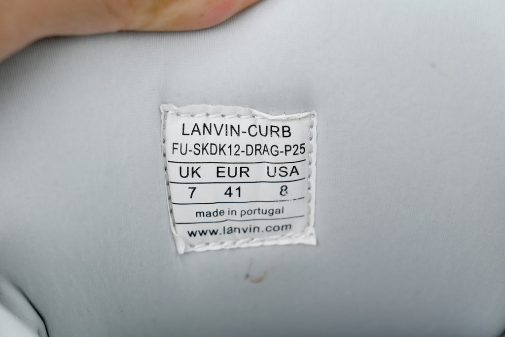 Lanvin Curb Sneakers – All White