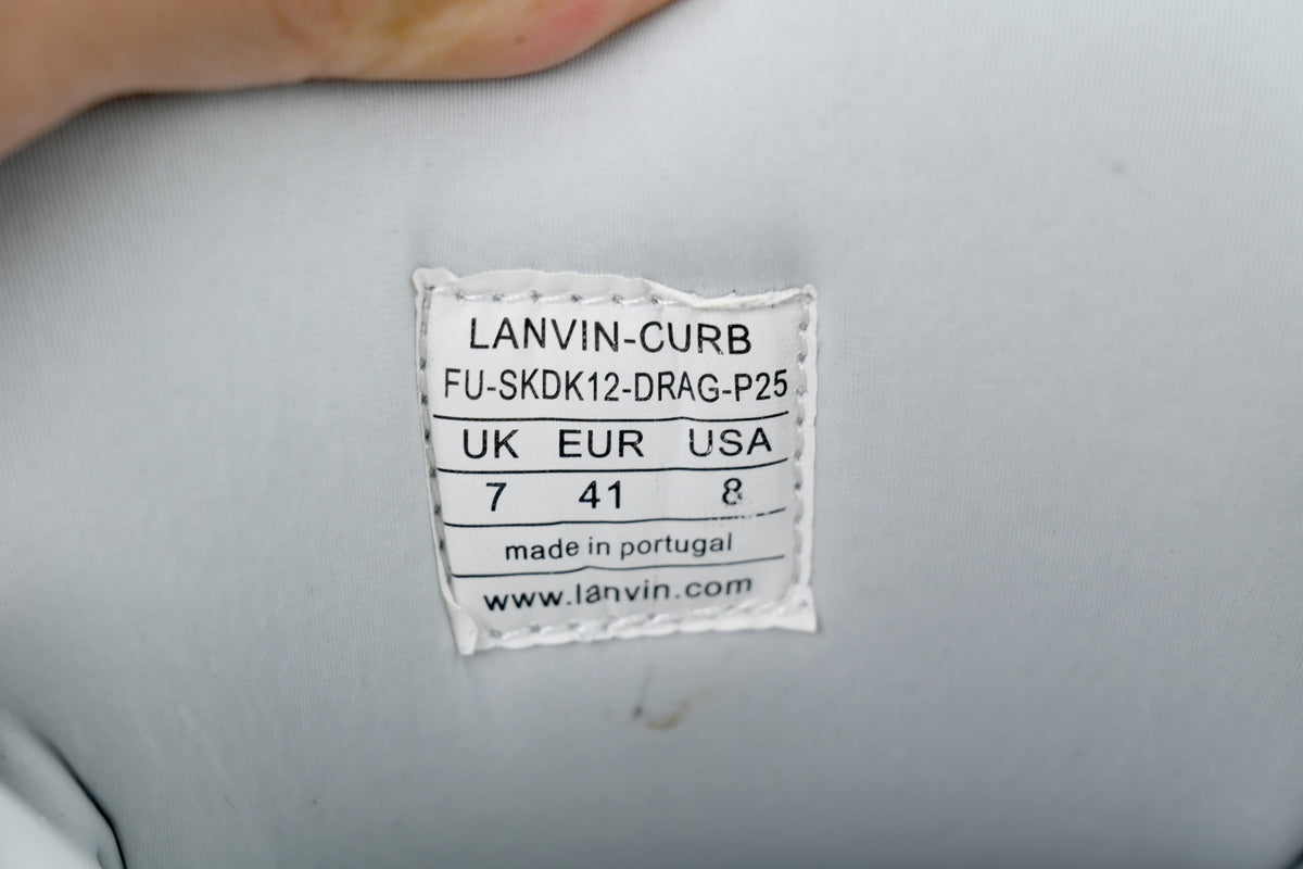 Lanvin Curb Sneakers – All White